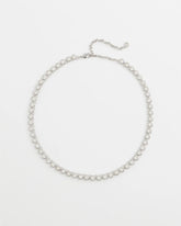 Chico's Silvertone Tennis Necklace SILVER