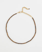 Chico's Genuine Tiger's Eye Stone Necklace NEUTRAL