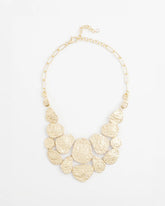 Chico's Molten Goldtone Bib Necklace GOLD