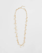 Chico's Multistrand Beaded Goldtone Necklace GOLD