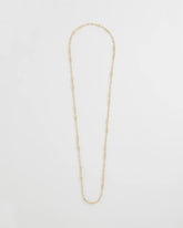 Chico's Goldtone Long Beaded Necklace GOLD