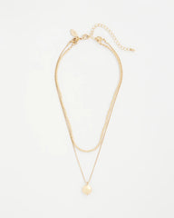 Chico's Goldtone Convertible Pendant Necklace GOLD