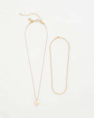 Chico's Goldtone Convertible Pendant Necklace GOLD