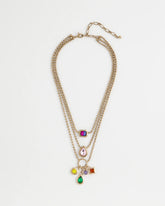 Chico's Multi-Strand Gem Necklace MULTI