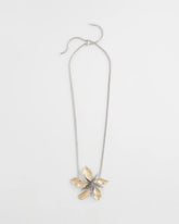 Chico's Chico's Originals Mixed Metal Flower Pendant Necklace MIXED METALS