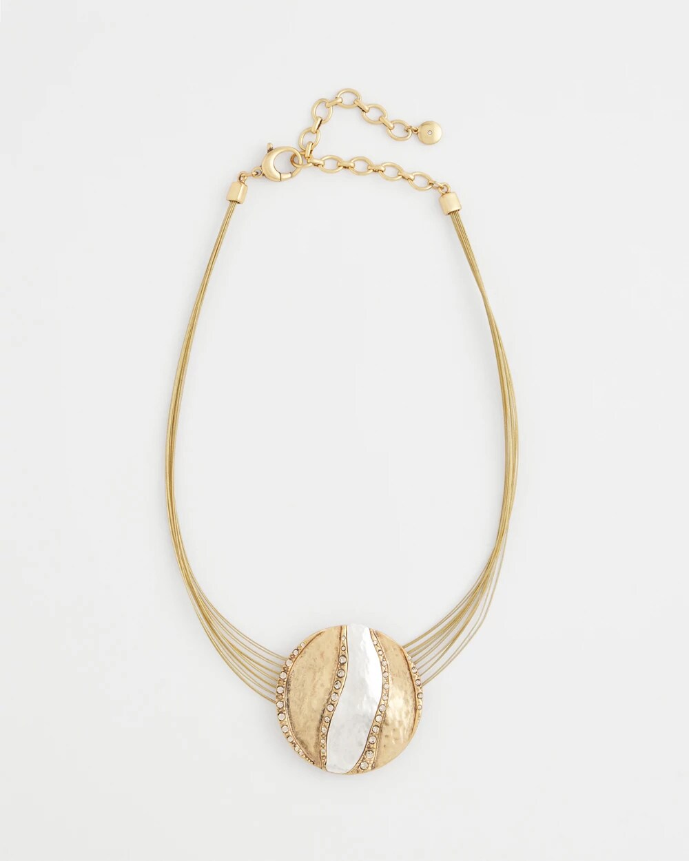 Chico's Mixed-Metal Safari Pendant Necklace MIXED METALS