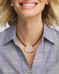 Chico's Gold Glitz Pendant Necklace GOLD