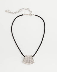 Chico's Silver Glitz Pendant Necklace SILVER