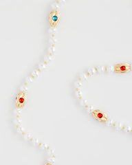 Chico's Goldtone Faux Pearl Single-Strand Necklace PEARL