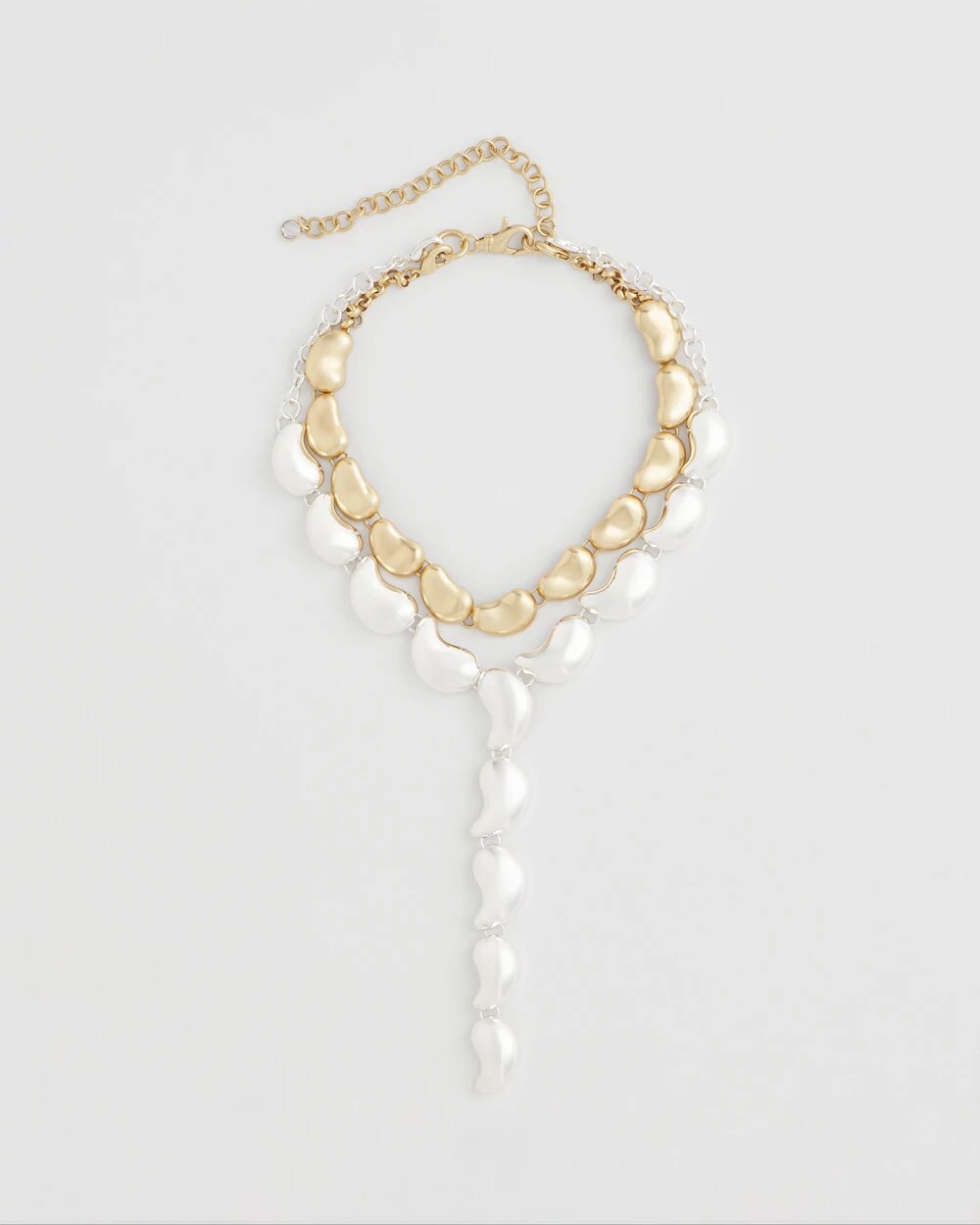 Chico's Convertible Mixed-Metals Y-Necklace MIXED METALS