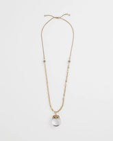 Chico's Owl Pendant Necklace GOLD
