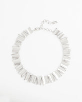 Chico's Silver Wave Collar Necklace SILVER