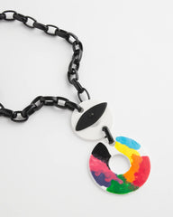Chico's SYLCA® x Chico's Multi-Color Chain Toggle Necklace MULTI