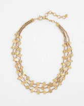 Chico's Goldtone Nugget Collar Necklace GOLD