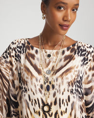 Chico's Convertible Layered Tourmaline Necklace BLACK