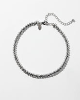 Chico's Silver Tone Twist Collar Necklace SILVER