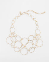 Chico's Short Goldtone Multi-Strand Link Necklace GOLD