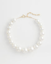 Chico's Large Pearl Collar Necklace PEARL