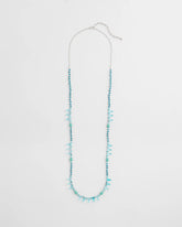 Chico's Teal Beaded Single Strand Necklace TURQUOISE