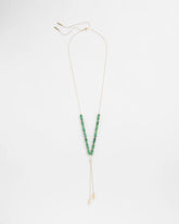 Chico's Convertible Beaded Lariat Y-Necklace GREEN