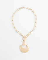 Chico's Goldtone Toggle Pendant Necklace GOLD