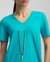 Chico's Turquoise Bead Necklace BLUE
