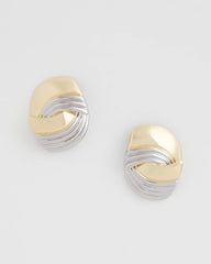 Chico's Mixed Metal Stud Earrings MIXED METALS