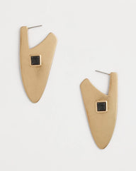 Chico's Gold Triangle Linear Earrings GOLD