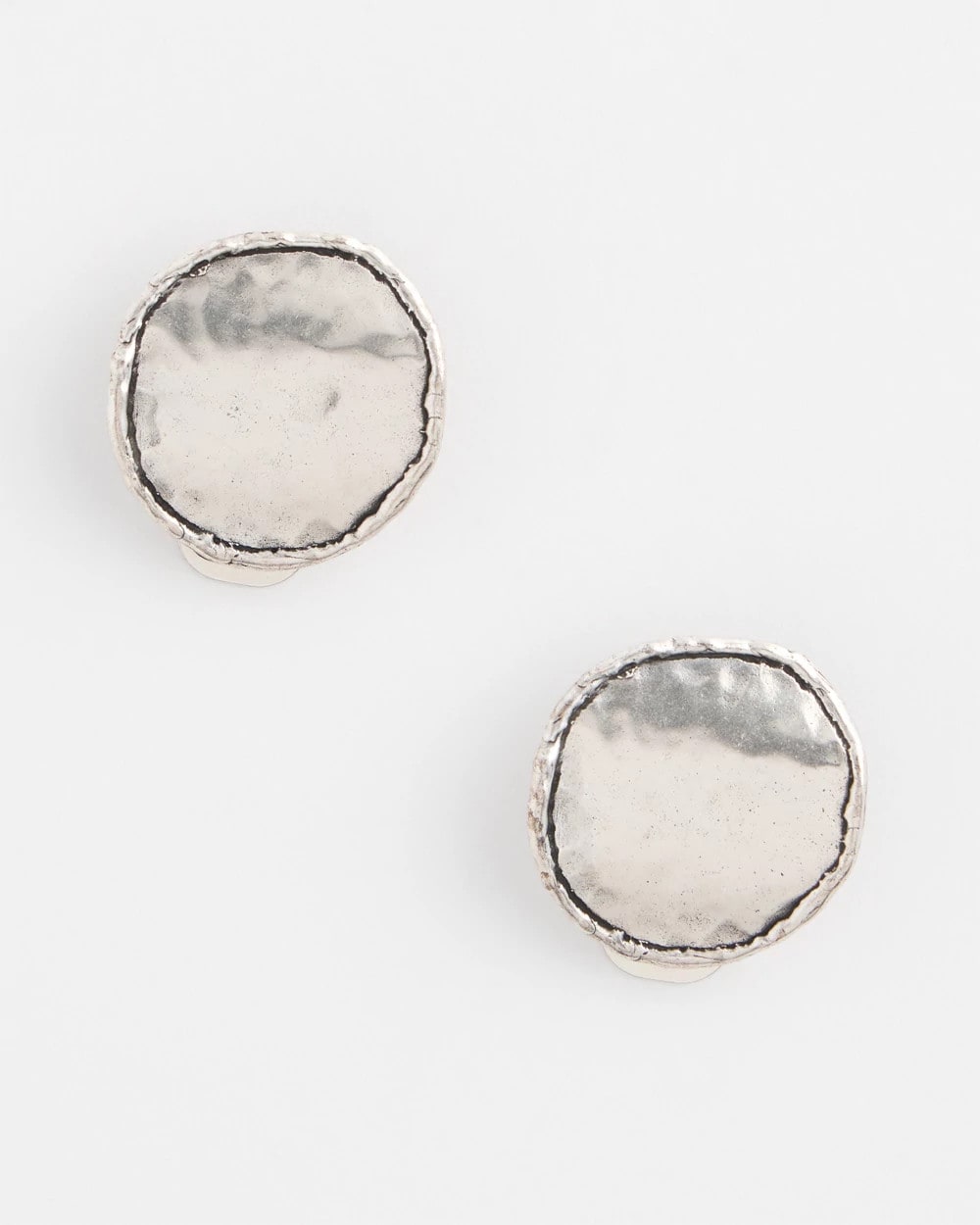 Chico's No Droop™ Silver Tone Clip-On Earrings SILVER