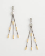 Chico's Mixed Metal Linear Earrings MIXED METALS