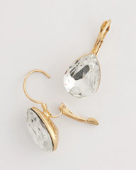 Chico's Crystal Gem Teardrop Earrings CRYSTAL