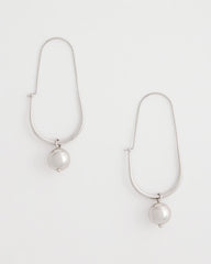 Chico's Silver Bead Threader Earrings SILVER