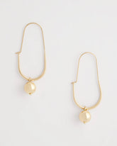 Chico's Gold Bead Threader Earrings GOLD
