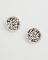 Chico's Medallion Earrings SILVER