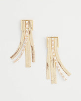 Chico's Snake Chain Linear Earrings GOLD