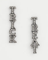 Chico's Trick Or Treat Glitz Earrings SILVER