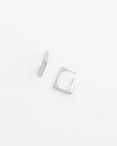 Chico's No Droop® Silver Tone Square Hoops SILVER