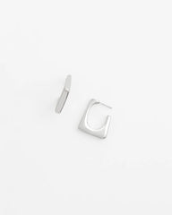 Chico's No Droop® Silver Tone Square Hoops SILVER