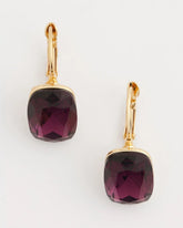 Chico's Purple Gem Drop Earrings PURPLE