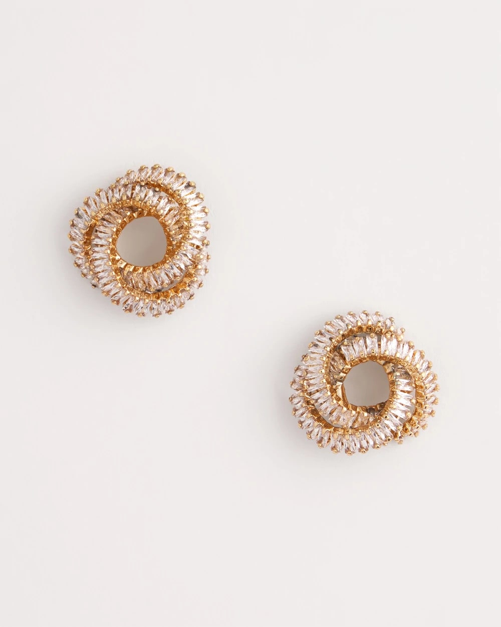 Chico's Goldtone Twisted Stud Earrings GOLD