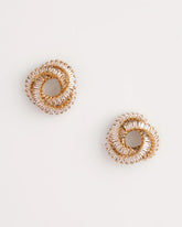 Chico's Goldtone Twisted Stud Earrings GOLD