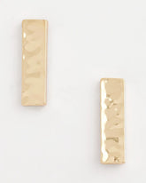 Chico's Ash Gold Collection Square Drop Earrings GOLD