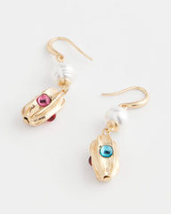 Chico's No Droop® Goldtone Faux Pearl Earrings PEARL