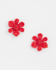 Chico's No Droop™ Coral Floral Stud Earrings CORAL