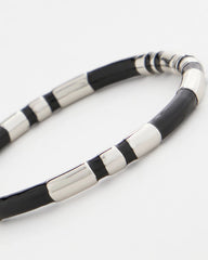 Chico's Black Enamel Hinge Bangle BLACK