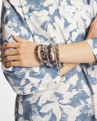 Chico's Silver Link Stretch Bracelet SILVER