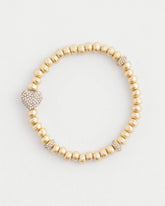 Chico's Gold Heart Stretch Bracelet GOLD