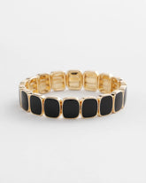 Chico's Chico's Originals Black Square Stretch Bracelet BLACK