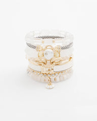 Chico's Goldtone Stretch Tennis Bracelet GOLD