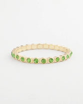 Chico's Small Faceted Stretch Bracelet GREEN